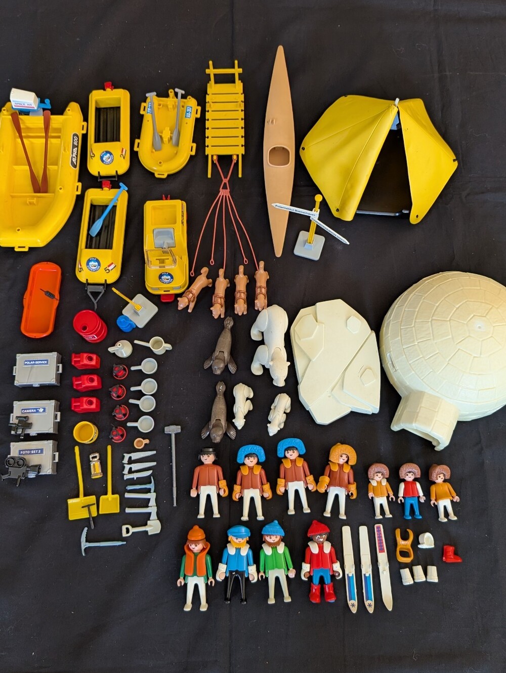 Vtg Playmobil Pole Expedition Arctic Inuit Eskimo Igloo Replacement Parts